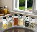 Cheffinger Gewürzständer 6-teiliges Set Glas & Edelstahl Bild 4