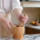 Cheffinger Mörser mit Stößel aus Bambus, 2-teilig Bild 3