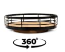 Cheffinger Drehbarer Bambus Organizer 360° Bad Küche Bild 1