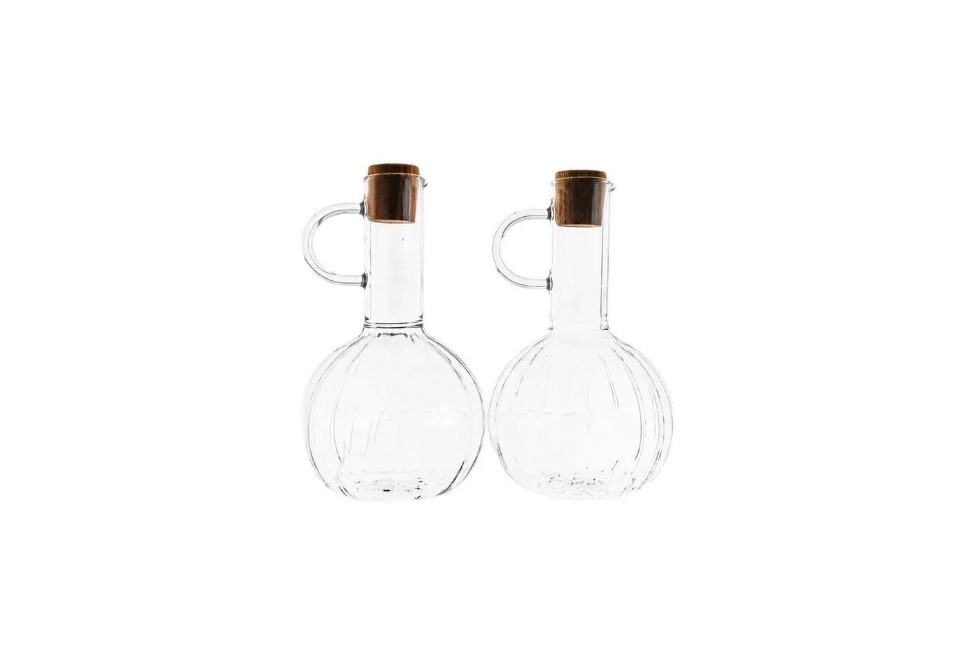 Almina Menage-Set Öl & Essig 2-tlg. Luana Doppio Borosilikatglas - Bild 2