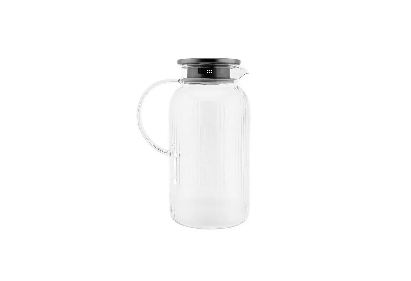 Almina Karaffe Freya Caraffa Borosilikatglas 1800ml mit Deckel - Bild 2