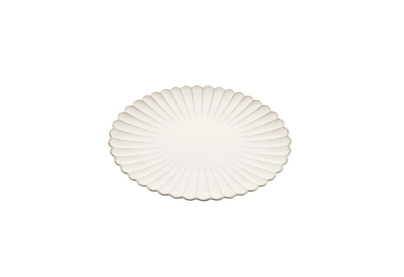 Almina Servierplatte Bloomy 2er-Set Weiß Porzellan