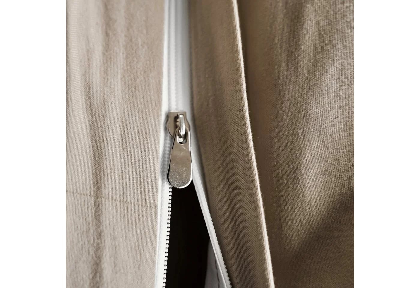 Almina Bettwäsche 4-teilig Braun Polyester mit Reißverschluss - Bild 4