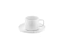 Almina Kaffeeservice Borneo Mokkatassen 100 ml - 12-teiliges Set in Weiß Bild 1