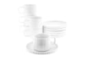 Almina Kaffeeservice Borneo Mokkatassen 100 ml - 12-teiliges Set in Weiß Bild 2