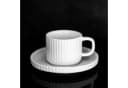 Almina Kaffeeservice Borneo Mokkatassen 100 ml - 12-teiliges Set in Weiß Bild 5