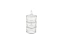 Sunay Bonboniere-Set 3-teilig mit Deckel Glas Transparent Bild 2