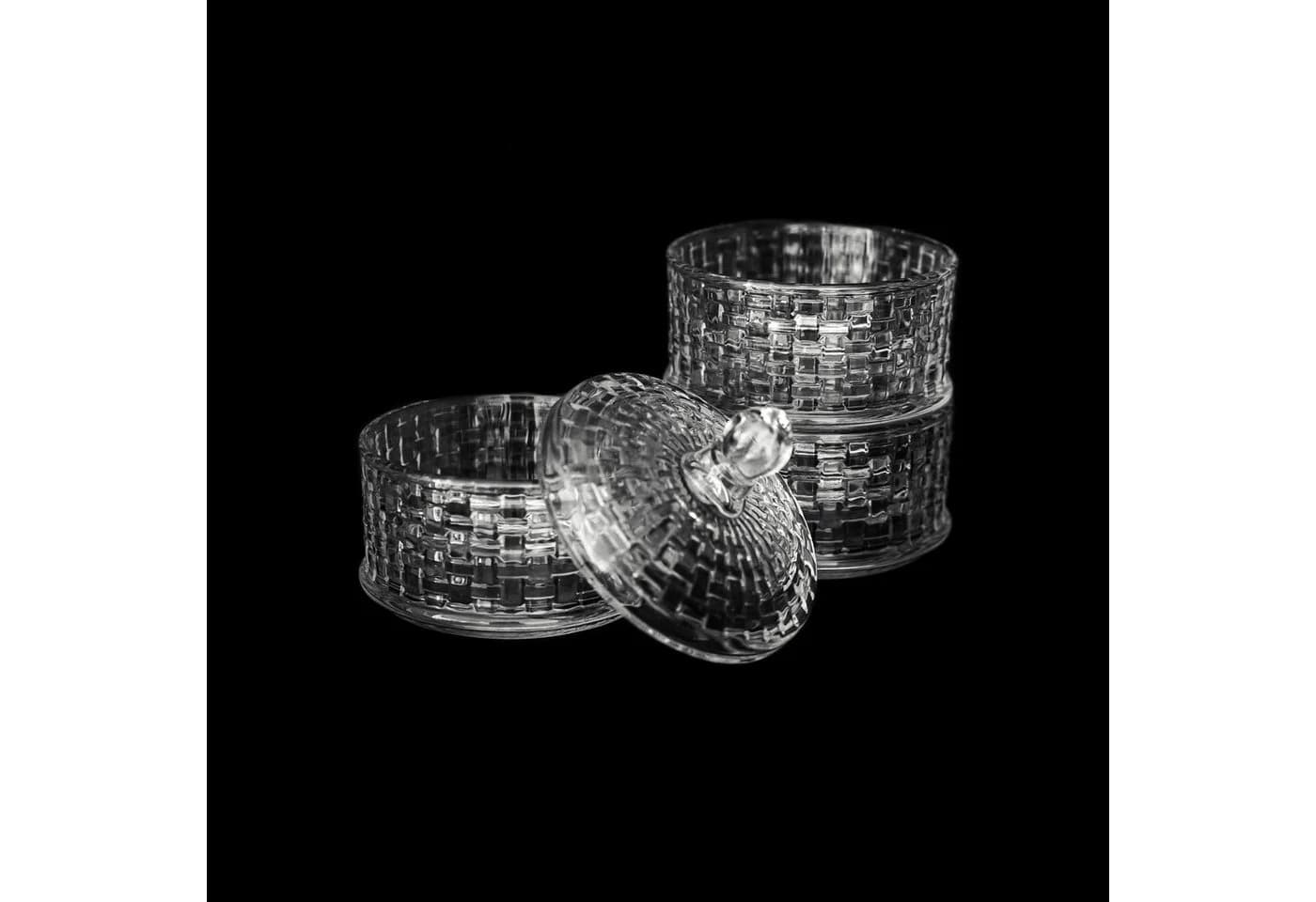 Sunay Bonboniere-Set 3-teilig mit Deckel Glas Transparent - Bild 5
