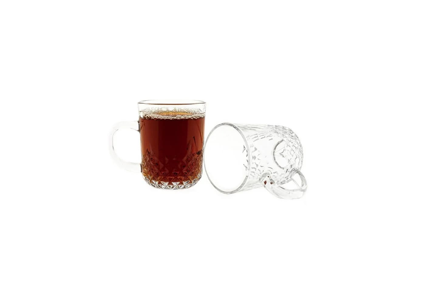 Sunay Henkelgläser-Set 6-tlg. Diamantmuster Klarglas - Bild 2