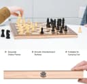 COFI 1453 3-in-1 Brettspiel Schach Dame Backgammon Massivholz Bild 4