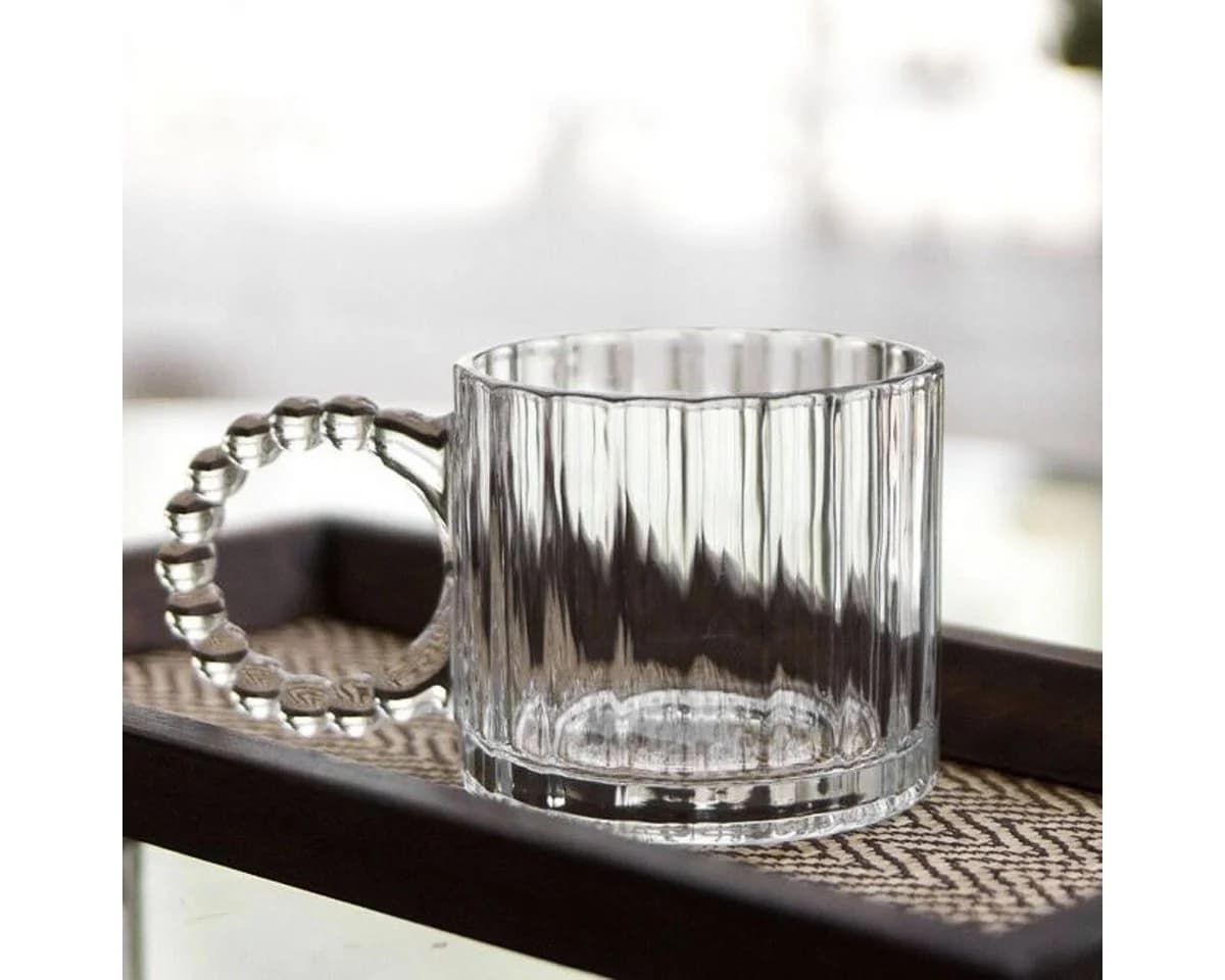 Sunay Gläser-Set 6-teilig mit Henkeln 300 ml Glas Transparent