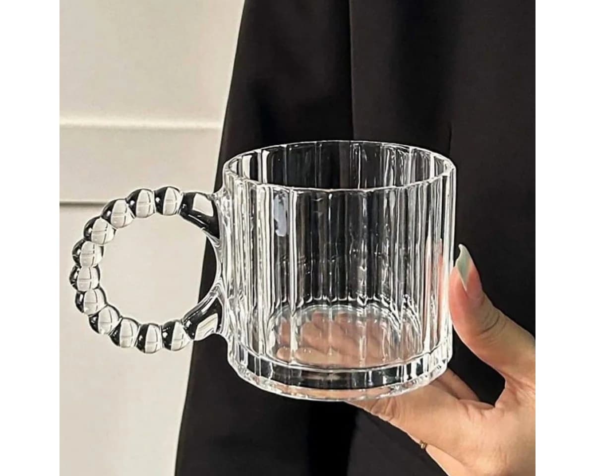 Sunay Gläser-Set 6-teilig mit Henkeln 300 ml Glas Transparent - Bild 3