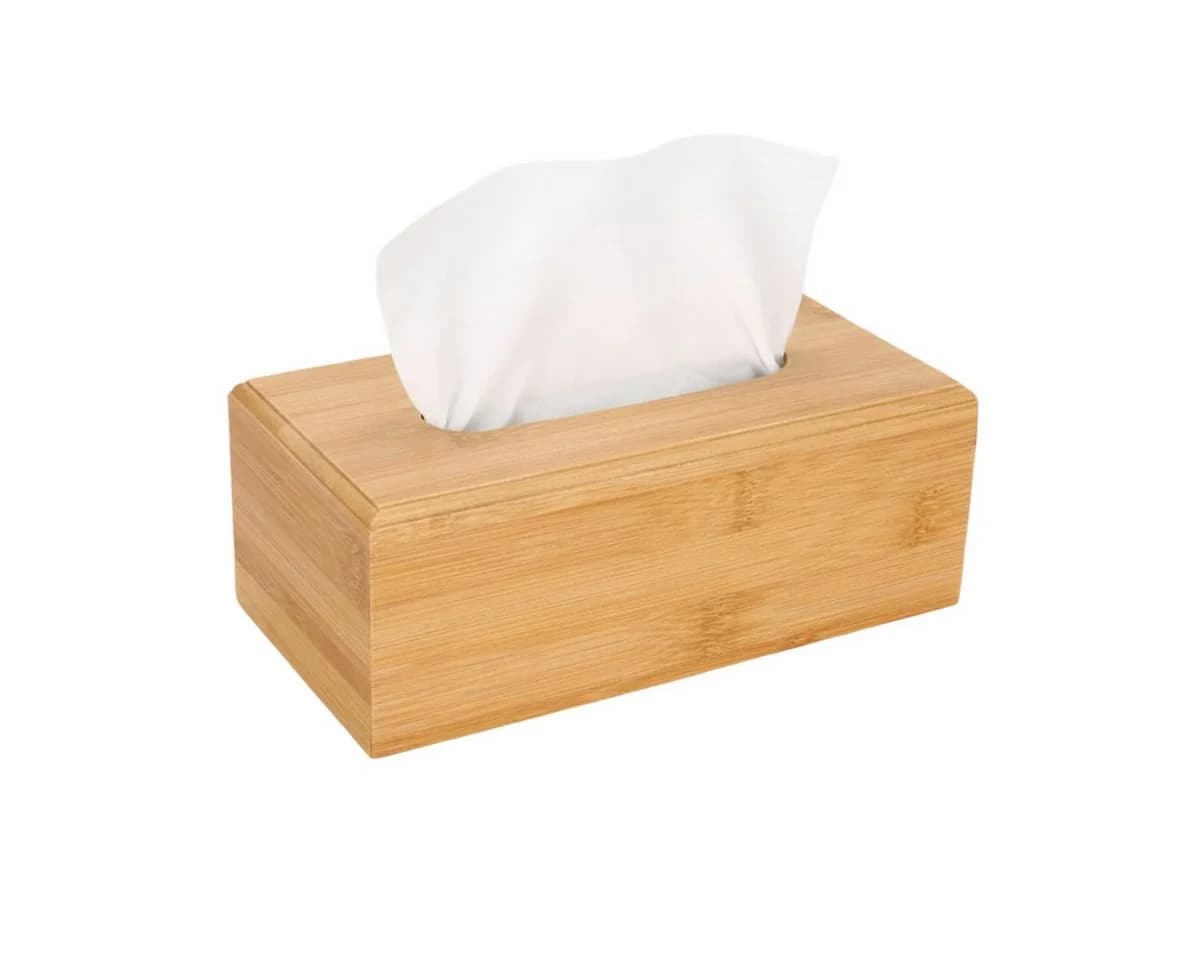 Cheffinger Kosmetikbox Bambus Taschentuschbox - Bild 2