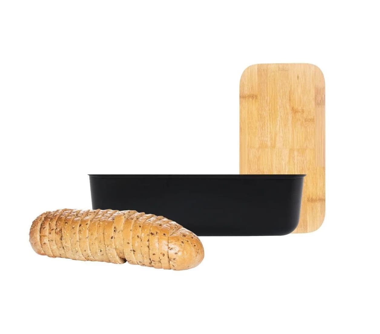Cheffinger Brotbox mit Bambus-Schneidebrett Aufbewahrungsbox - Bild 2