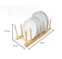 Cheffinger Bambus-Organizer Abtropfgestell Braun Bild 1