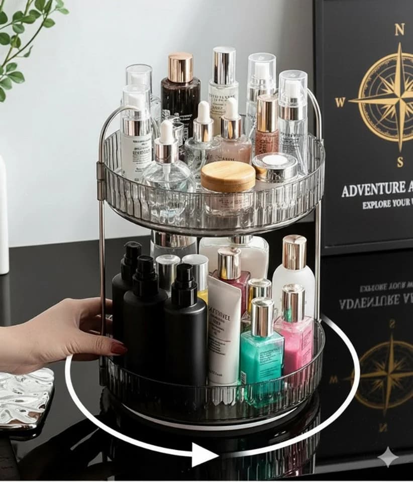 Cheffinger Make-Up Organizer Drehbarer Kosmetik-Organizer 360° - Bild 3