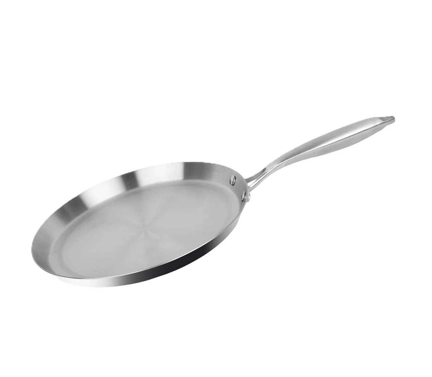 Cheffinger Crêpepfanne Edelstahl 28 cm Antihaft Induktion Silber - Bild 2