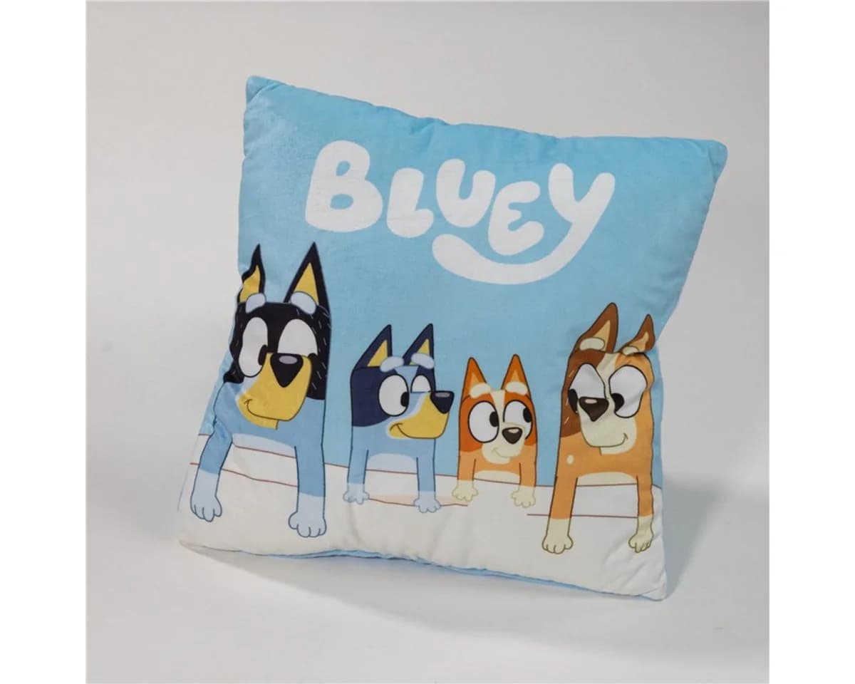 Aymax sprl Dekokissen Blau 35x35 cm mit Rückentasche