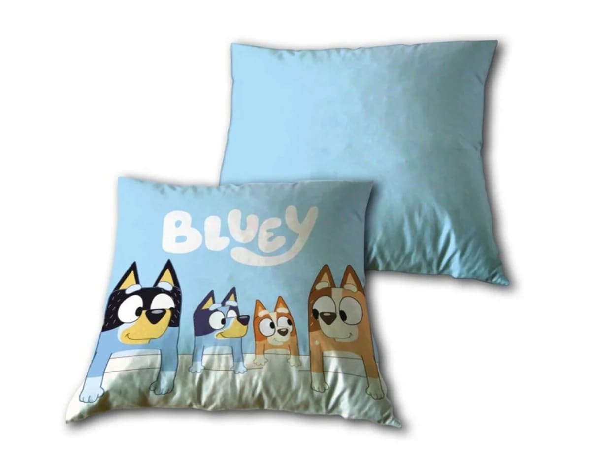 Aymax sprl Dekokissen Blau 35x35 cm mit Rückentasche - Bild 2