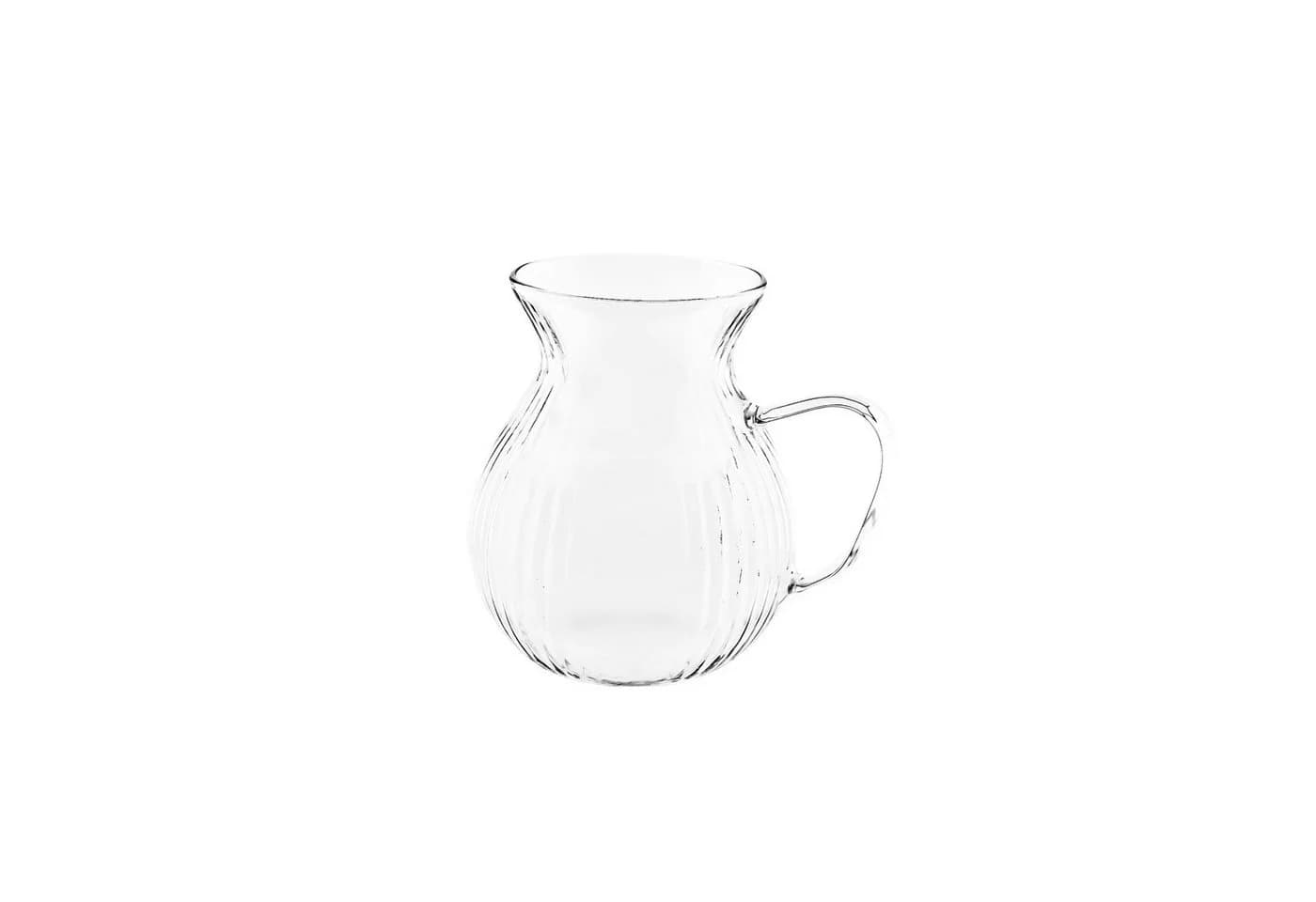 Almina Teeglas Freya La Manila 6-tlg. Teeset mit Henkel Glas Transparent - Bild 2