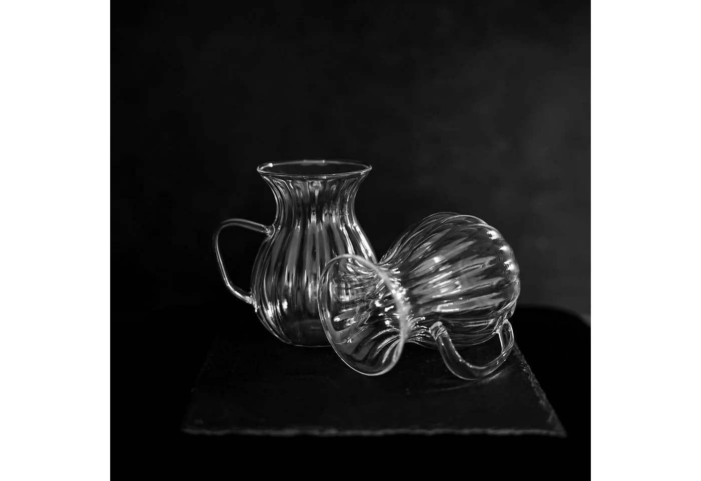 Almina Teeglas Freya La Manila 6-tlg. Teeset mit Henkel Glas Transparent - Bild 3