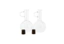 Almina Öl- & Essigspender Set mit Holzständer, 2x 350ml Glasflaschen Bild 3