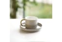 Mulex Kaffeeservice 12-tlg. Mokkatassen Set Taupe/Gold Porzellan Bild 1