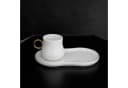 Mulex Kaffeeservice 12-teiliges Mokkatassen-Set Weiß/Gold Bild 3