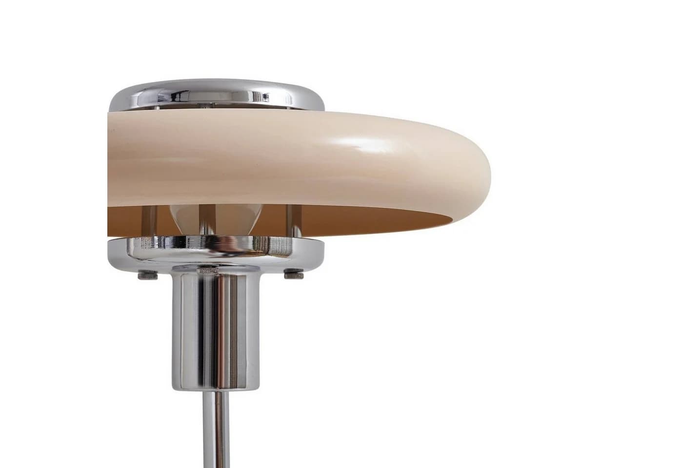 Lindby Tischleuchte Branford Retro Beige Metall Travertin - Bild 5
