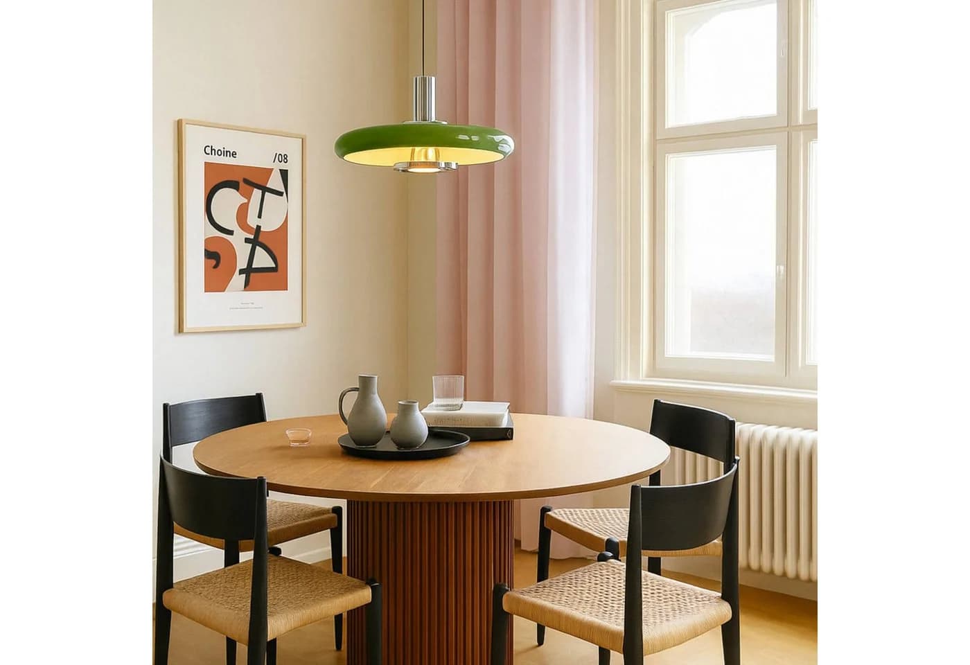 Lindby Pendelleuchte Branford Retro Grün Metall - Bild 3