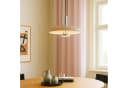 Lindby Pendelleuchte Branford Retro Ø 35 cm Beige Metall Bild 1