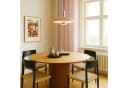 Lindby Pendelleuchte Branford Retro Ø 35 cm Beige Metall Bild 3