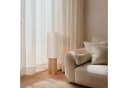 Lindby Stehleuchte Kimiko 100 cm Holz Textil Bild 4