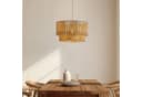 Lindby Hängeleuchte Anuva Ø 45 cm Beige Papier E27 Bild 3