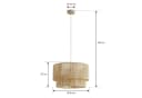 Lindby Hängeleuchte Anuva Ø 45 cm Beige Papier E27 Bild 5