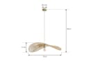 Lindby Hängeleuchte Valdorin Beige Papier 75 cm Bild 5