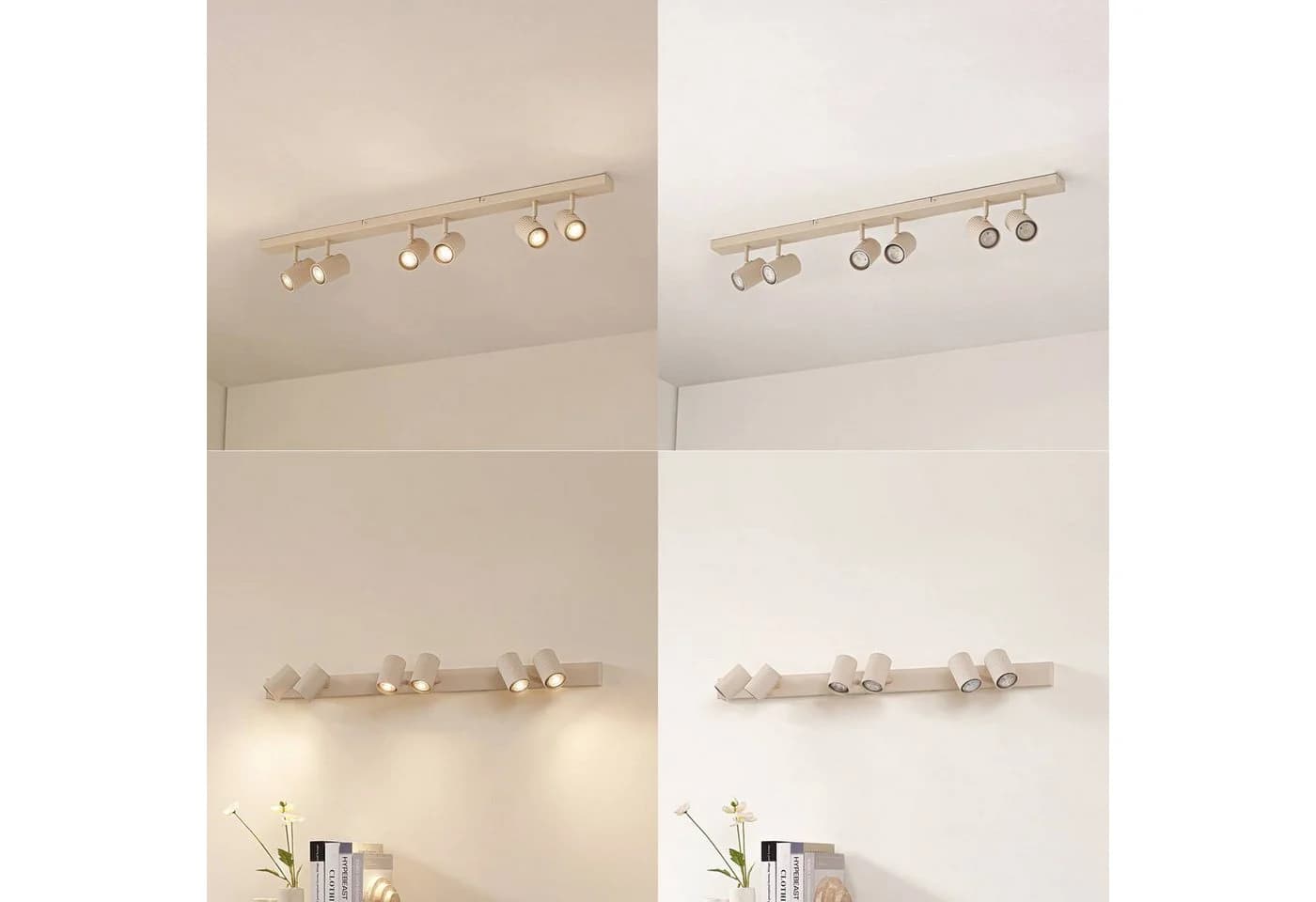 Lindby Deckenspots Kardis Beige 6-flg. Metall GU10 - Bild 4