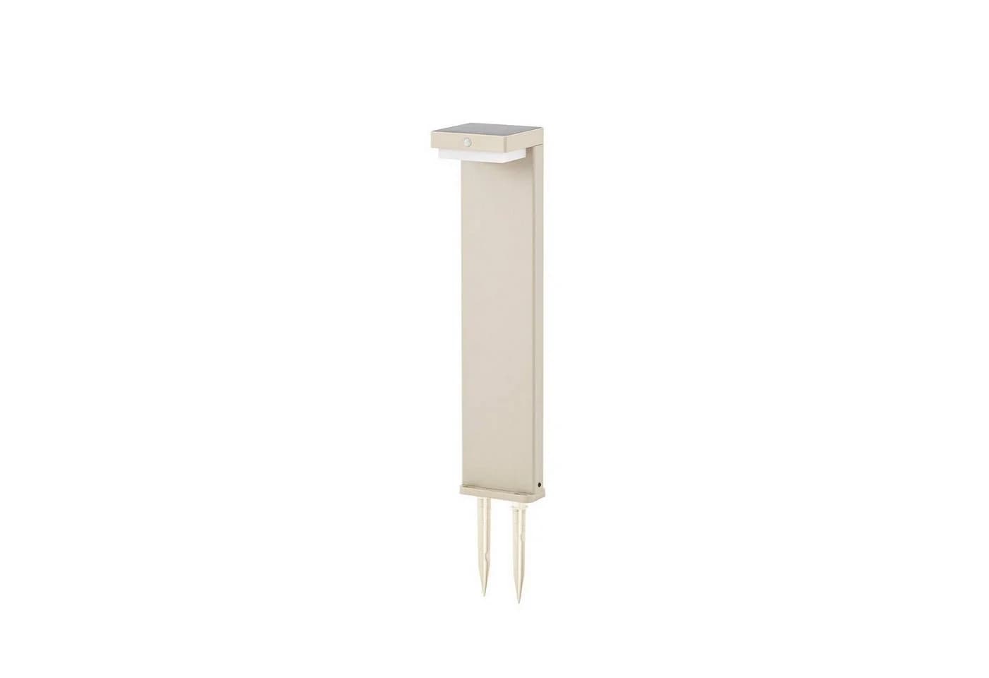 Lindby LED-Solar-Sockelleuchte Eleazar Beige Aluminium Sensor - Bild 2