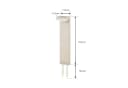 Lindby LED-Solar-Sockelleuchte Eleazar Beige Aluminium Sensor Bild 5