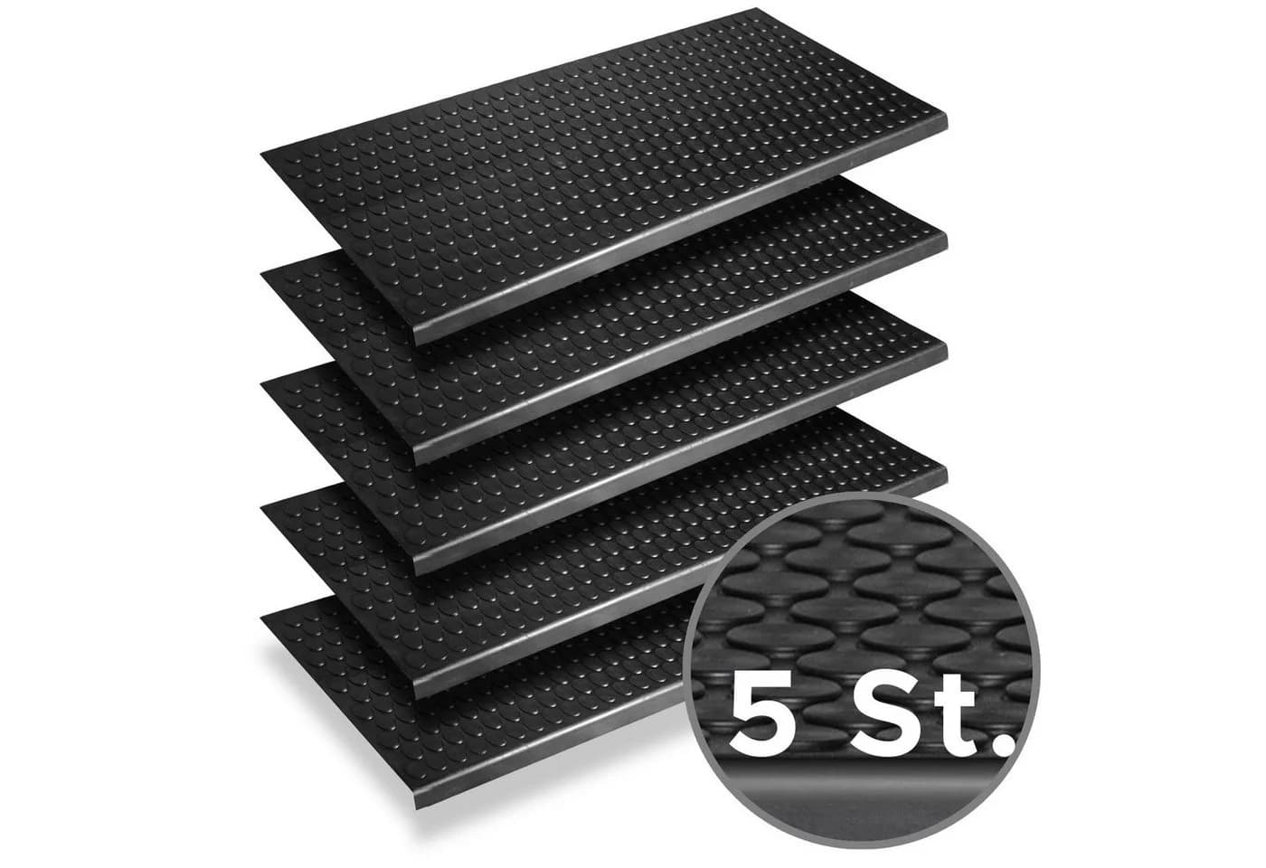 Nova Forma Gummi Stufenmatte für Treppen Außenbereich Schwarz - Bild 2