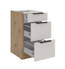 Küchen-Preisbombe Auszugsunterschrank 40 cm SOLANO Kaschmir beige Soft-Close Bild 1