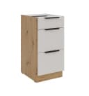 Küchen-Preisbombe Auszugsunterschrank 40 cm SOLANO Kaschmir beige Soft-Close Bild 2