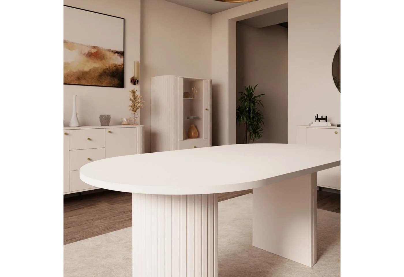 Küchen-Preisbombe Esstisch Ovalio Typ 204 Ausziehbar Sandbeige - Bild 3