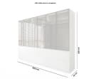 Palms-Store Kleiderschrank Sansibar mit Glastüren und LED-Beleuchtung Bild 3