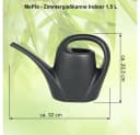 Heimwerkercenter Kunststoff Gießkanne 1,5l Indoor Anthrazit Bild 1