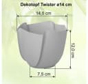 Heimwerkercenter Übertopf Twister Pink Dekotopf Kunststoff Bild 1