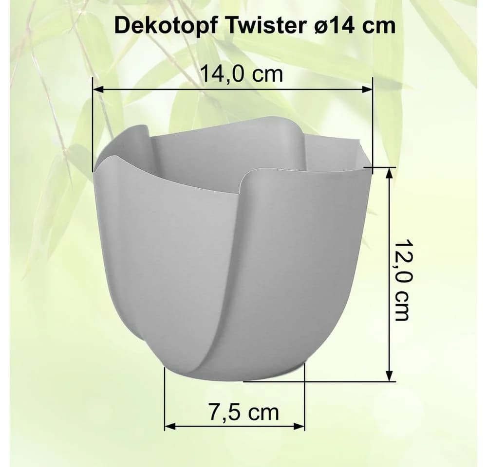 Heimwerkercenter Übertopf Twister Pink Dekotopf Kunststoff