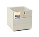 Heimwerkercenter Pflanzkübel KARO-40 Holzoptik Beige mit Rollen Bild 2