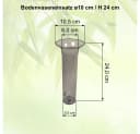 Heimwerkercenter Bodenvaseneinsatz transparent Kunststoff Bild 1