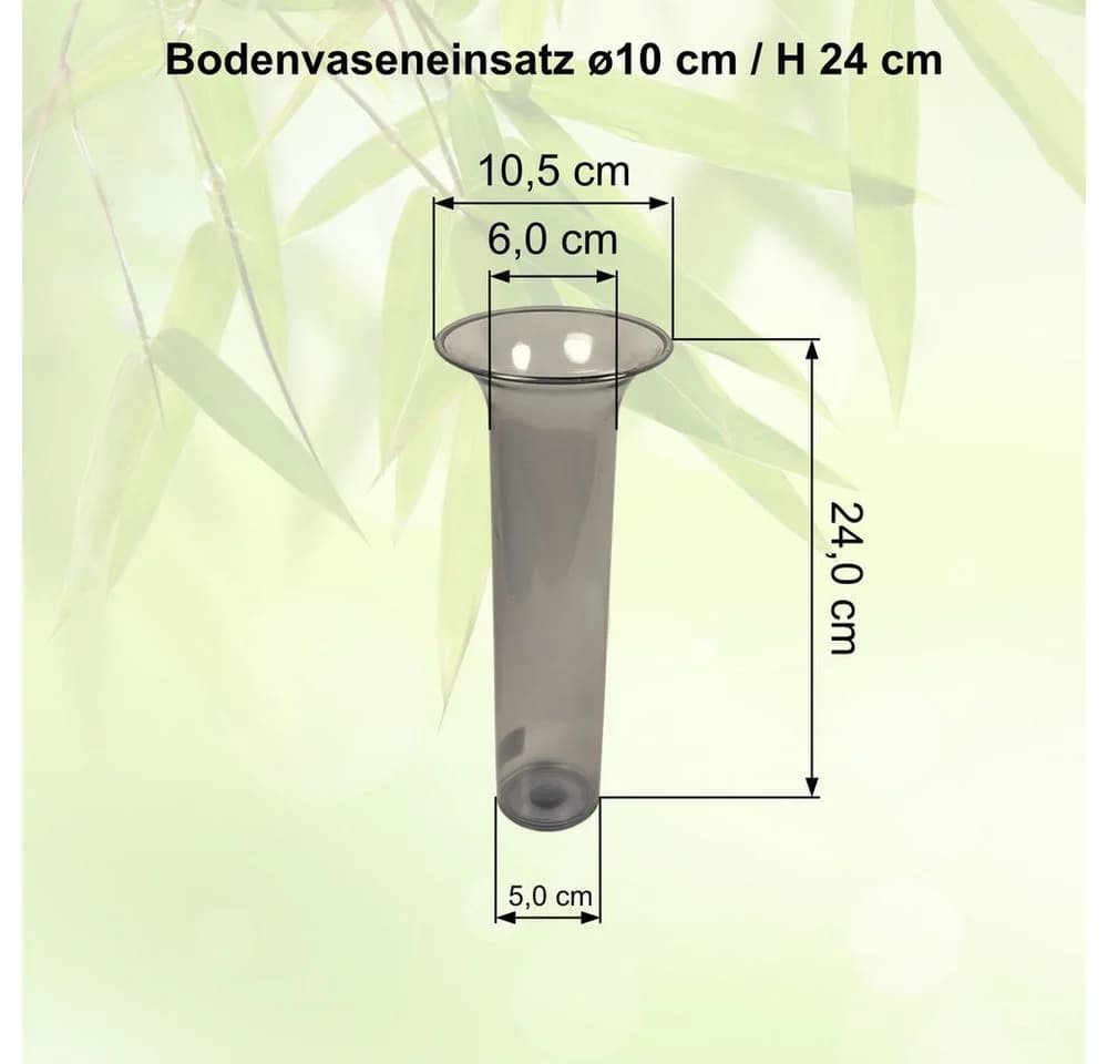 Heimwerkercenter Bodenvaseneinsatz transparent Kunststoff